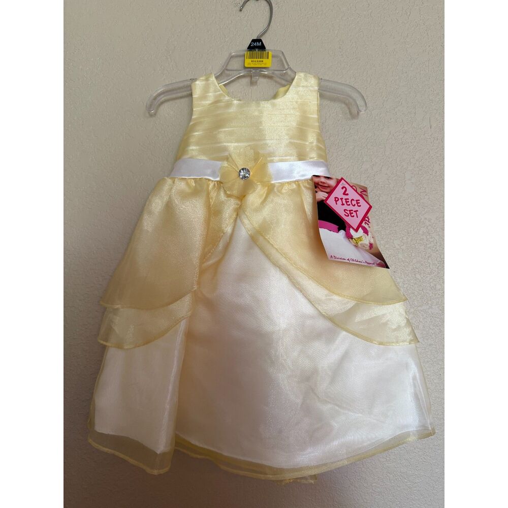NWT 24m yellow princess dress 2 piece set